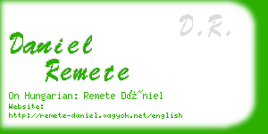 daniel remete business card